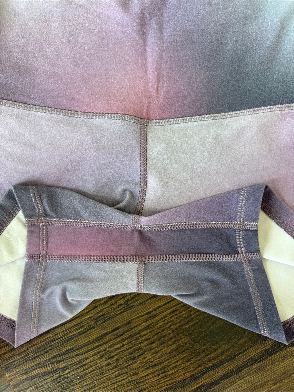Lululemon Align High-Rise Short & Flow Y Bra Set Aurora Haze Purple Multi EUC - Picture 11 of 14